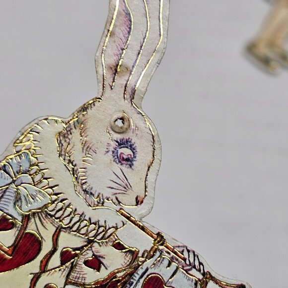 Vintage Alice in Wonderland Figure Rabbit Paper Cut Out Lewis Carroll Story - Picture 6 of 11